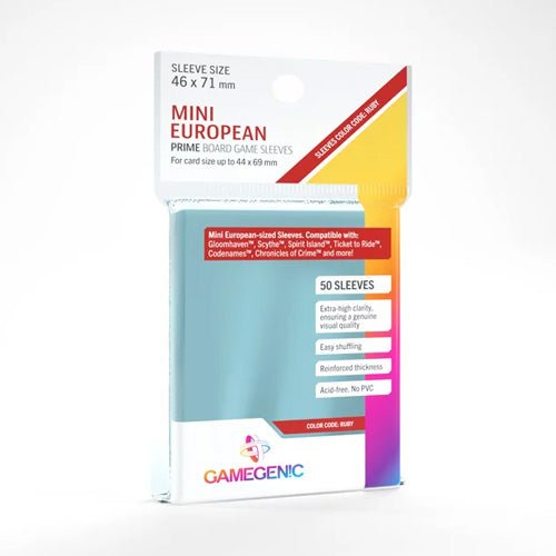 Game Genic Sleeves Prime Board Game Ruby 46x71 (50st) | Accessoires _1| Spelgenot