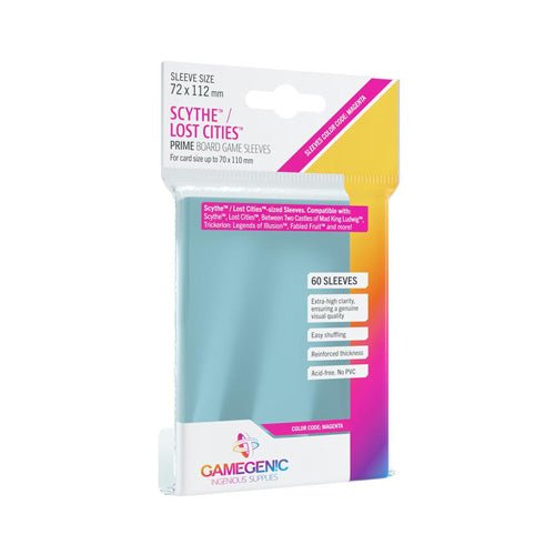Game Genic Sleeves Prime Board Game Code Magenta 72x112 (60st) | Accessoires _1| Spelgenot