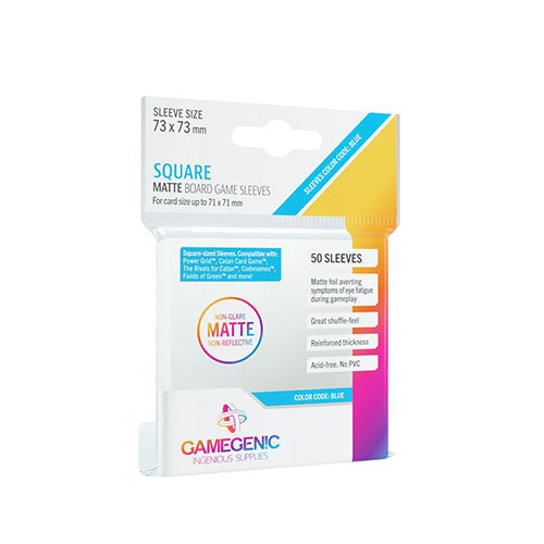 Game Genic Sleeves Prime Board Game Matte Code Blue 73x73 (50st) | Accessoires