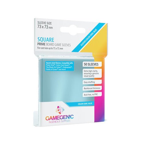 Game Genic Sleeves Prime Board Game Code Blue 73x73 (50st) | Accessoires _1| Spelgenot