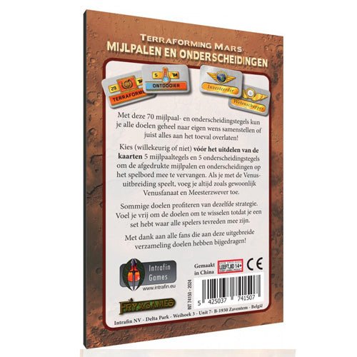 Terraforming Mijlpalen en Onderscheidingen Uitbreiding - Bordspel | NL _1| Spelgenot