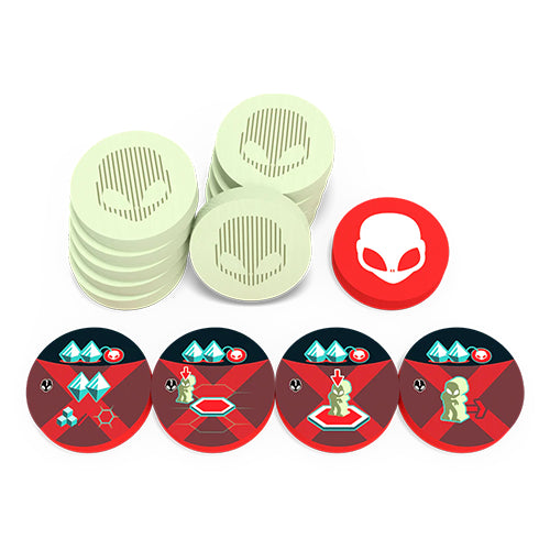 On Mars: Alien Invasion - Wooden Alien Token - Accessoires