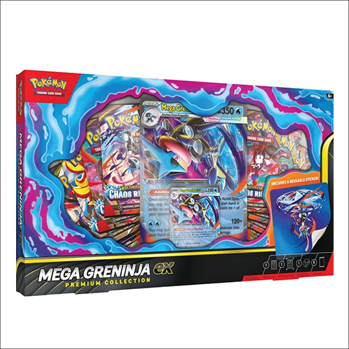 Pokémon Mega Greninja ex Premium Collection Box – Trading Cards (ENG)