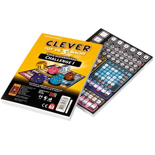 Scoreblokkken Clever tot de 3e macht Challenge 1 - Dobbelspel | NL _1| Spelgenot