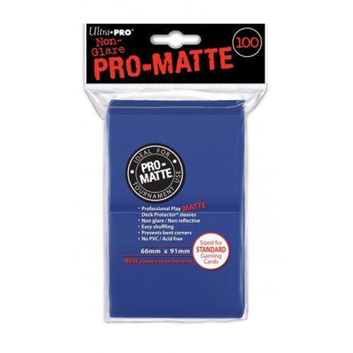 Ultra Pro : Pro Matte sleeves blauw 66x91 - 100 stuks _1| Spelgenot
