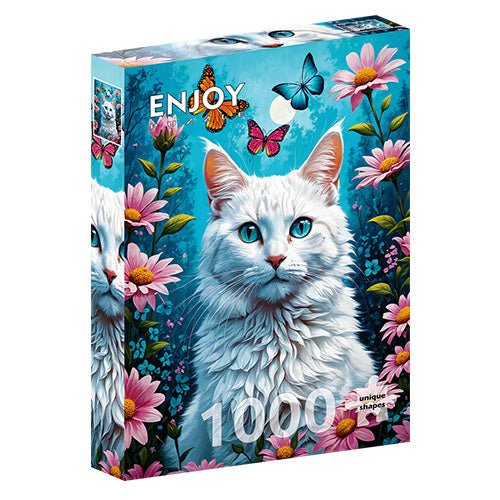 White Cat (1000 stukjes) - Puzzel _1| Spelgenot