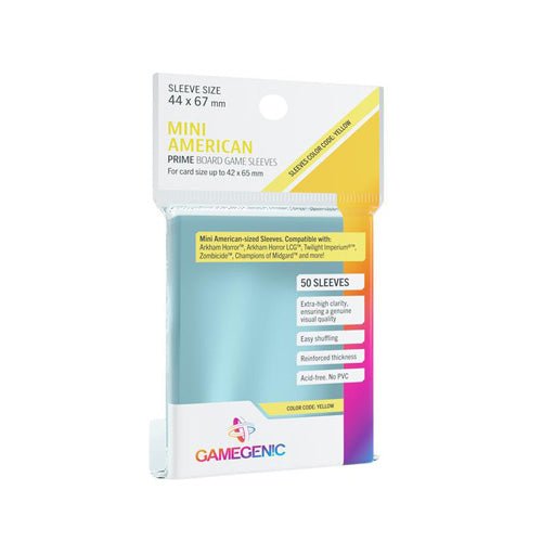 Game Genic Sleeves Prime Board Game Code Yellow 44x67 (50st) | Accessoires _1| Spelgenot
