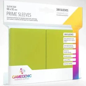 Game Genic : Matte Prime sleeves lime 66x91 - 100 stuks _1| Spelgenot
