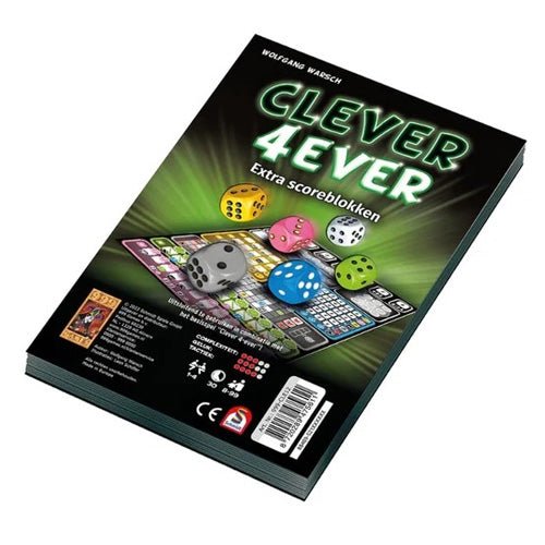 Scoreblokken Clever4ever twee stuks - Dobbelspel | NL _1| Spelgenot