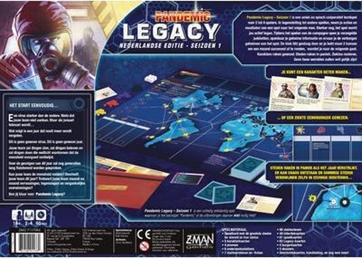 Pandemic-Legacy-Red Season 1 - Bordspel | NL _3| Spelgenot