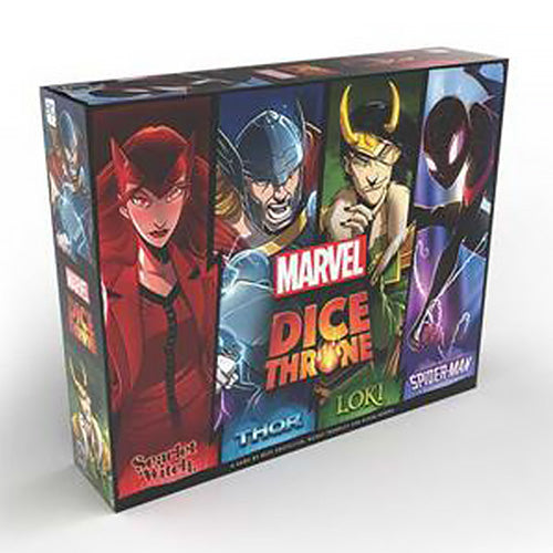 Dice Throne Marvel: Scarlet Witch v. Thor v. Loki v. Spider-Man – Bordspel (ENG)