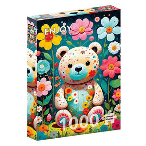 Flower Teddy Bear ( 1000 stukjes ) - Puzzel _1| Spelgenot