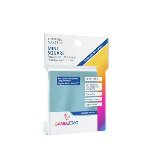 Game Genic Sleeves Prime Board Game Code Dark Blue 53x53 (50st) | Accessoires _1| Spelgenot
