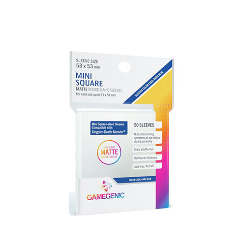 Game Genic Sleeves Prime Board Game Matte Code Dark Blue 53x53 (50st) | Accessoires