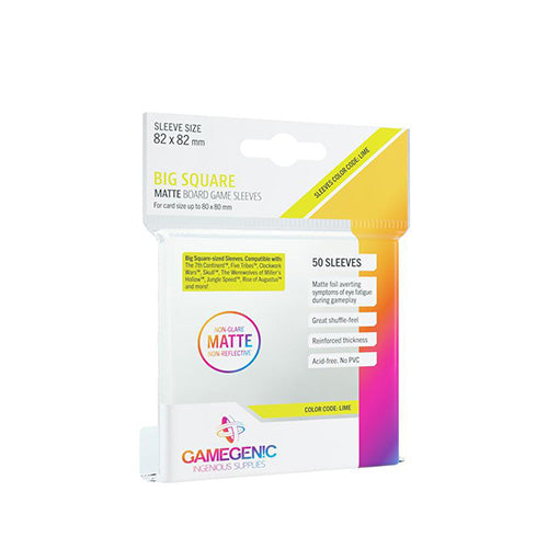 Game Genic Sleeves Prime Board Game Matte Code Lime 82x82 (50st) | Accessoires