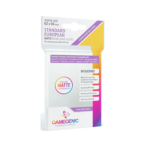 Game Genic Sleeves Prime Board Game Matte Code Purple 62x94 (50st) | Accessoires