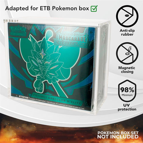 Phoenix Shield Acrylic Case Magnetic - Pokemon Elite Trainer Box - Accessoires