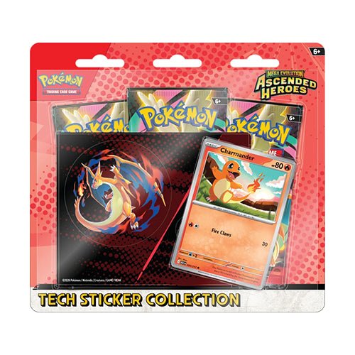 Pokémon Mega Evolution Ascended Heroes Tech Sticker Box Charmander - Trading Cards| EN _1| Spelgenot