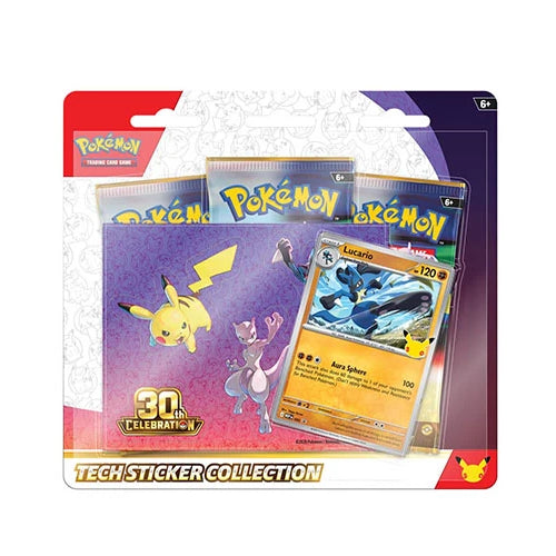 Pokémon 30th Celebration Tech Sticker Collection – Lucario – Trading Cards (ENG)
