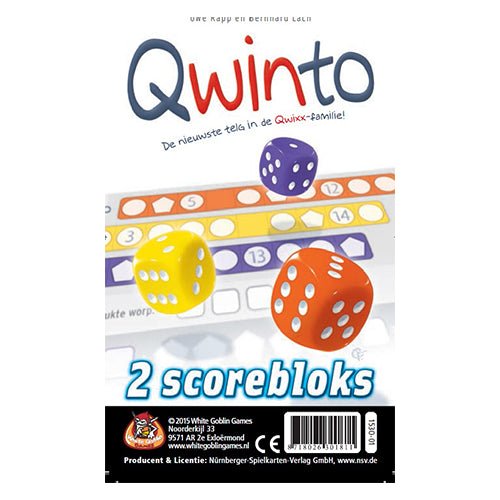 Qwinto Scorebloks - Dobbelspel | NL _1| Spelgenot