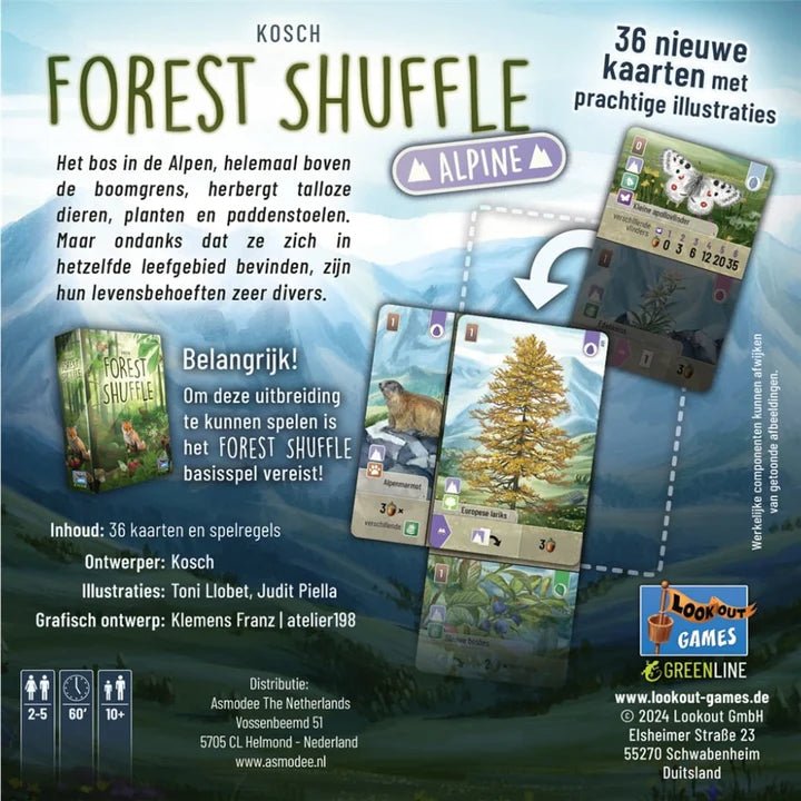 Forest Shuffle: alpine uitbreiding - kaartspel | NL _2| Spelgenot